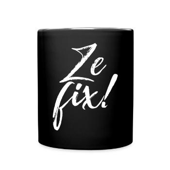 ZEFIX! - Tasse einfarbig - Schwarz - Vorne