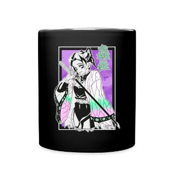 Kimetsu Shinobu - Tasse einfarbig - Schwarz - Vorne