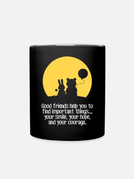 Sourire, espoir, courage - Mug uni - noir