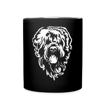 Tête de terrier russe « Black Edition » - Mug uni - noir - Devant