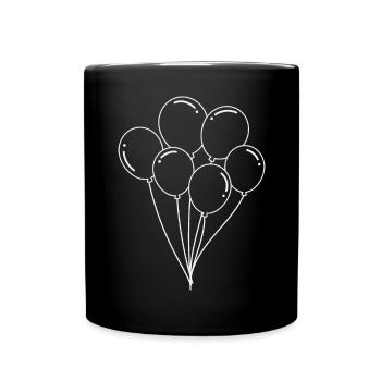 Balloons - Birthday - Kids - Party - Full Colour Mug - black - Front