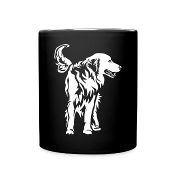Golden Retriever "Black Edition" - Full Colour Mug - black - Front