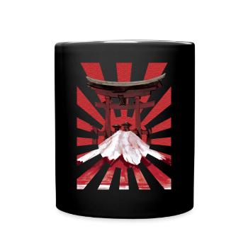 Japan japanische Kunst Vintage Streetwear - Tasse einfarbig - Schwarz - Vorne