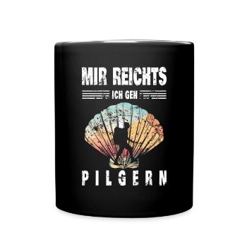 Pilgern - Tasse einfarbig - Schwarz - Vorne