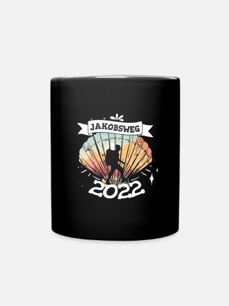 Jakobsweg 2022 - Tasse einfarbig - Schwarz