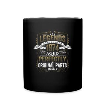 Légende 1974 Cadeau d’anniversaire Mesdames et Messieurs - Mug uni - noir - Devant