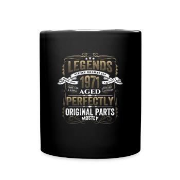 Légende 1971 Cadeau d’anniversaire Mesdames et Messieurs - Mug uni - noir - Devant