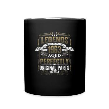 Légende 1963 Cadeau d’anniversaire Mesdames et Messieurs - Mug uni - noir - Devant