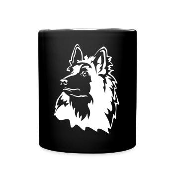 Tervueren Head "Black Edition" - Full Colour Mug - black - Front
