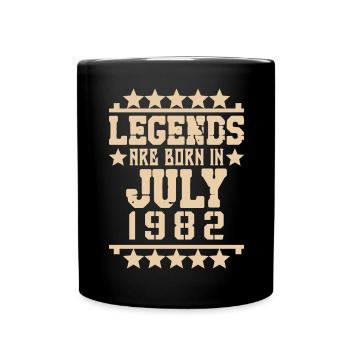 Juli 1982 - 40. Geburtstag Geschenk. Awesome. - Tasse einfarbig - Schwarz - Vorne