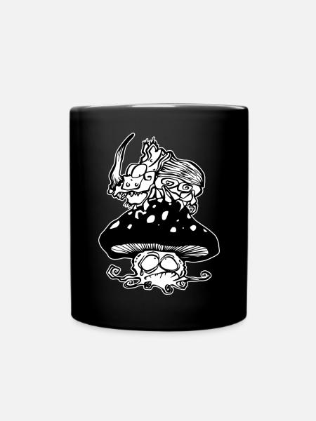 Erschreckender Nashornkäfer - Tasse einfarbig - Schwarz