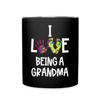 Déclaration Retraite Vieille Femme Grand-mère Grand-mère - Mug uni - noir - Devant