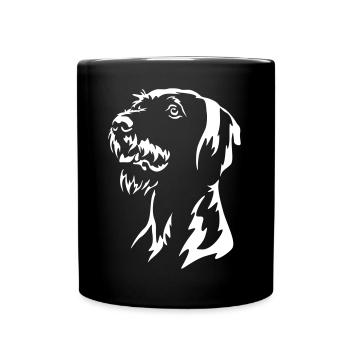 Magyar Vizsla Head "Black Edition" - Full Colour Mug - black - Front