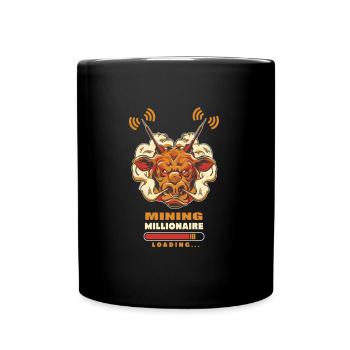 Krypto Crypto Helium Mining HNT Bitcoin Blockchain - Tasse einfarbig - Schwarz - Vorne