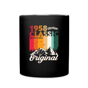 Original 1958 64th Birthday Gift Hommes - Mug uni - noir - Devant