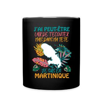 Martinique Humour Pour Femme - Mug uni - noir - Devant