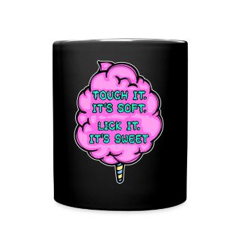 Süßigkeiten Zucker Naschkatzen Lecker Statement - Tasse einfarbig - Schwarz - Vorne