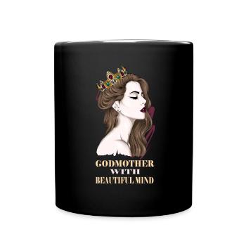 Godmother Aunt Godmother Baptismal Godchild - Full Colour Mug - black - Front