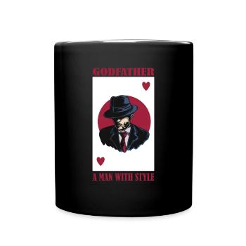 Gentlemen Godfather Godfather Sponsorship Uncle Godchild - Full Colour Mug - black - Front