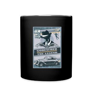 Gentlemen Godfather Godfather Sponsorship Uncle Godchild - Full Colour Mug - black - Front
