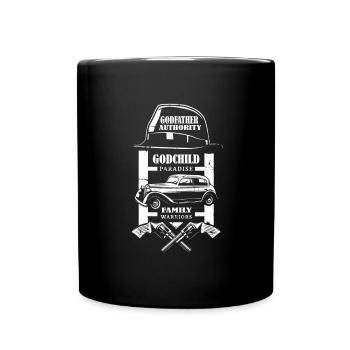 Gentlemen Godfather Godfather Sponsorship Uncle Godchild - Full Colour Mug - black - Front