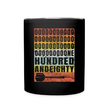 onehundredandeighty 180 Darts - Full Colour Mug - black - Front