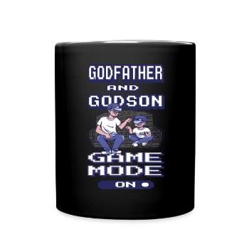 Gentlemen Godfather Godfather Sponsorship Uncle Godchild - Full Colour Mug - black - Front