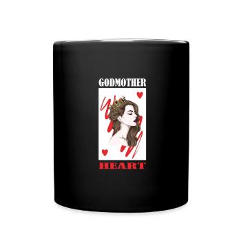 Godmother Aunt Godmother Baptismal Godchild - Full Colour Mug - black - Front