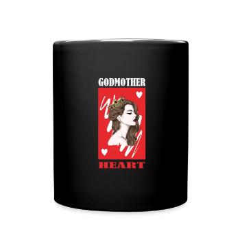 Godmother Aunt Godmother Baptismal Godchild - Full Colour Mug - black - Front