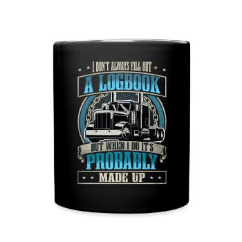 Truck Driver - Full Colour Mug - black - Front