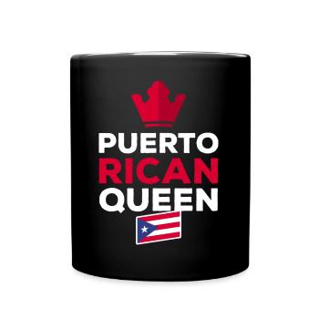Drapeau de Porto Rico - Mug uni - noir - Devant