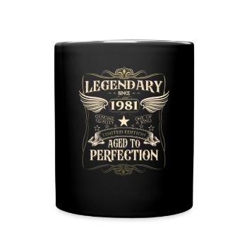 Légendaire depuis 1981 41ème cadeau d’anniversaire Génial - Mug uni - noir - Devant