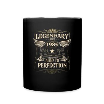 Legendär seit 1985 37. Geburtstag Geschenk Awesome - Tasse einfarbig - Schwarz - Vorne