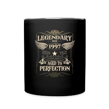 Legendär seit 1997 25. Geburtstag Geschenk Awesome - Tasse einfarbig - Schwarz - Vorne