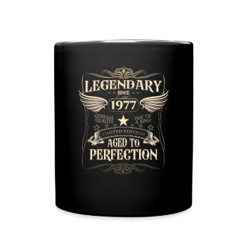 Legendary since 1977 45th birthday gift Awesome - Full Colour Mug - black - Front