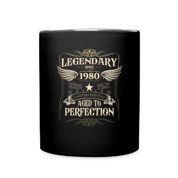 Legendary since 1980 42nd birthday gift Awesome - Full Colour Mug - black - Front