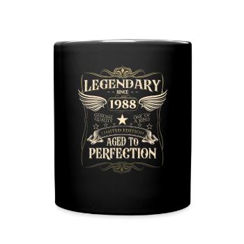 Legendary since 1988 34th birthday gift Awesome - Full Colour Mug - black - Front