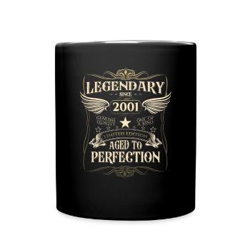 Légendaire depuis 2001 21ème cadeau d’anniversaire Génial - Mug uni - noir - Devant