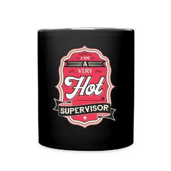 ICH BIN EIN SEHR HEISSER BERATER - Tasse einfarbig - Schwarz - Vorne