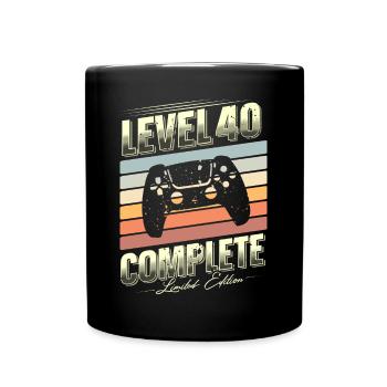 40th Birthday Level 40 Édition limitée complète - Mug uni - noir - Devant