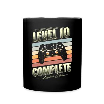 10th Birthday Level 10 Complete Limited Edition - Full Colour Mug - black - Front