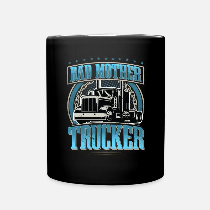 LKW Fahrer - Tasse einfarbig - Schwarz