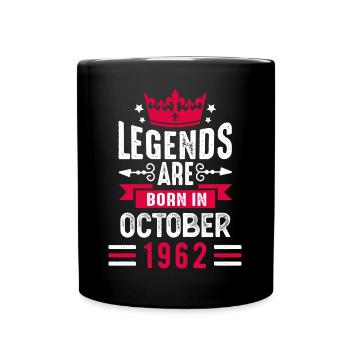 Octobre 1962 - Cadeau du 60e anniversaire. Légende. - Mug uni - noir - Devant