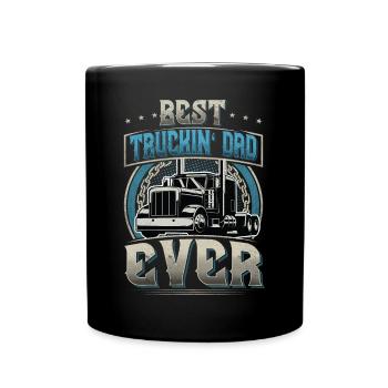 Truck Driver Dad Father Father's Day - Full Colour Mug - black - Front