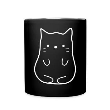 Chaton Kawaii mignon - Mug uni - noir - Devant