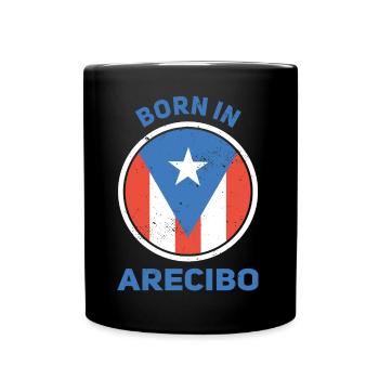 Puerto Rico - Tasse einfarbig - Schwarz - Vorne