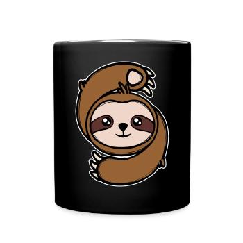 Mammifère paresseux jungle jungle dweller zoo - Mug uni - noir - Devant