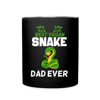 Schlangen Haustiere | Schlange Reptilien Geschenke - Tasse einfarbig - Schwarz - Vorne