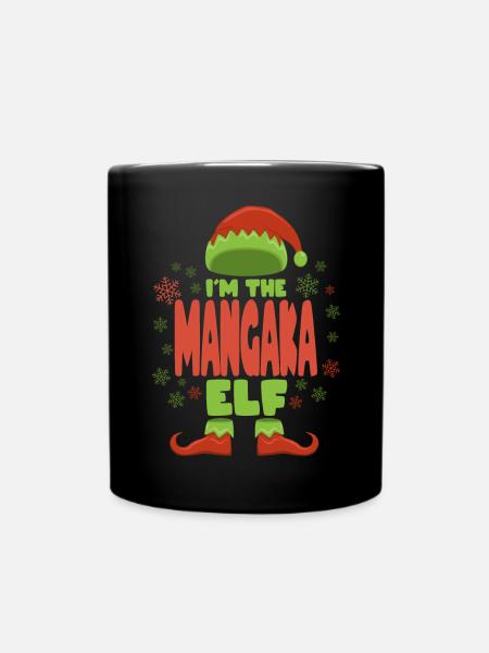 Mangaka Weihnachtself - Tasse einfarbig - Schwarz