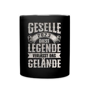 Geselle 2023 Gesellenprüfung - Tasse einfarbig - Schwarz - Vorne